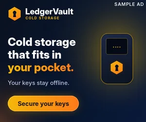 Advertisement: LedgerVault (sample booking)